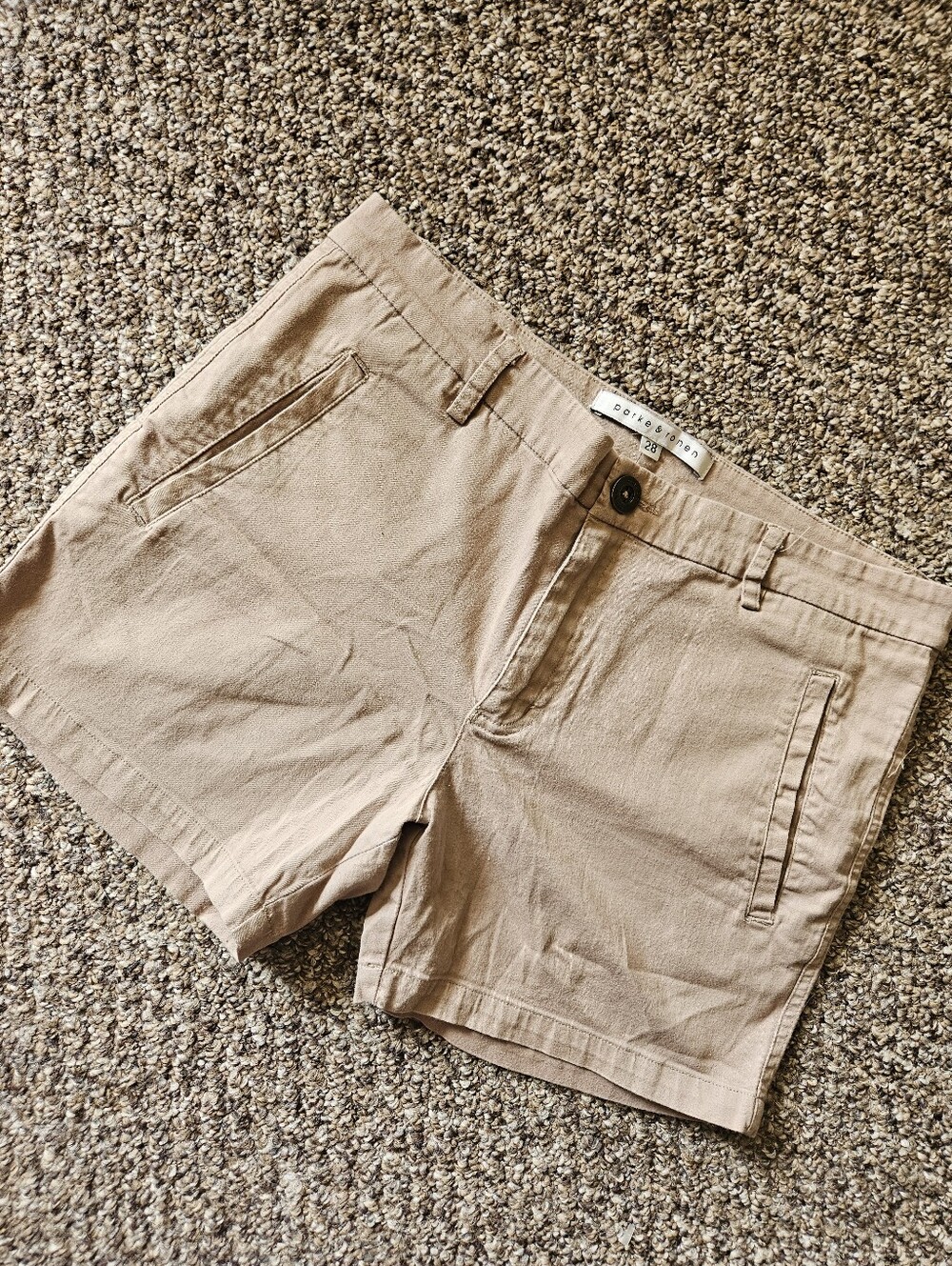 Parke & Ronen Chino Casual Shorts With Pockets Size 28